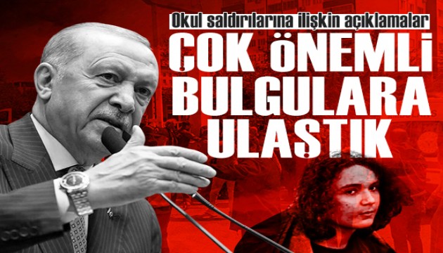 Cumhurbaşkanı Erdoğan'dan okul saldırılarına ilişkin açıklamalar: 
