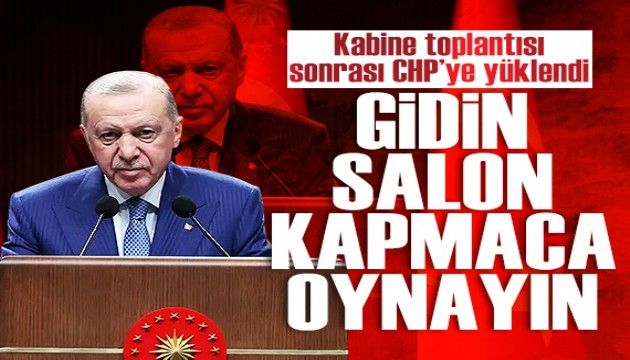 Cumhurbaşkanı Erdoğan kabine toplantısının ardından açıklamalarda bulundu