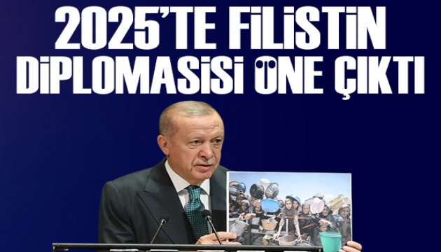 Cumhurbaşkanı Erdoğan 2025'te diplomaside Filistin'i öne çıkardı