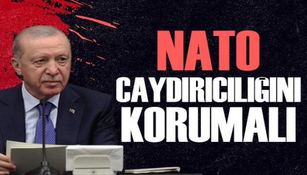 Cumhurbaşkanı Erdoğan: NATO caydırıcılığını muhafaza etmeli