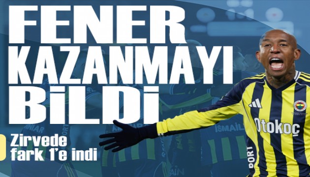 Fenerbahçe kazanmayı bildi