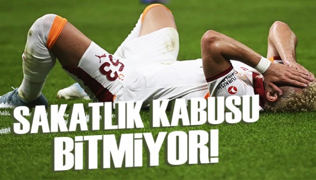 Galatasaray'da sakatlık kabusu: Milli yıldızdan kötü haber