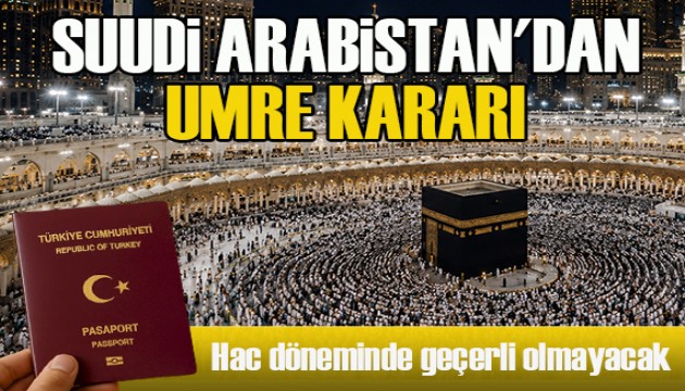 Suudi Arabistan'dan umre kararı