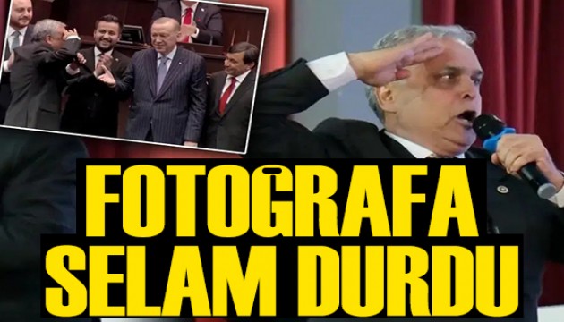Hasan Ufuk Çakır, Erdoğan'ın fotoğrafına selam durdu