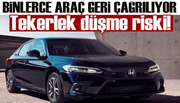 Otomobil devi binlerce aracı geri çağırıyor: Tekerler düşme riski