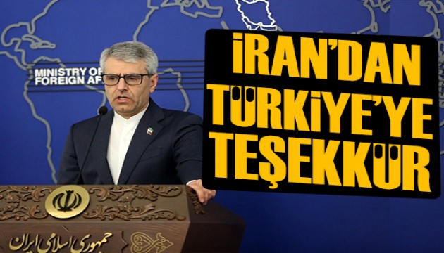 İran'dan Türkiye'ye teşekkür