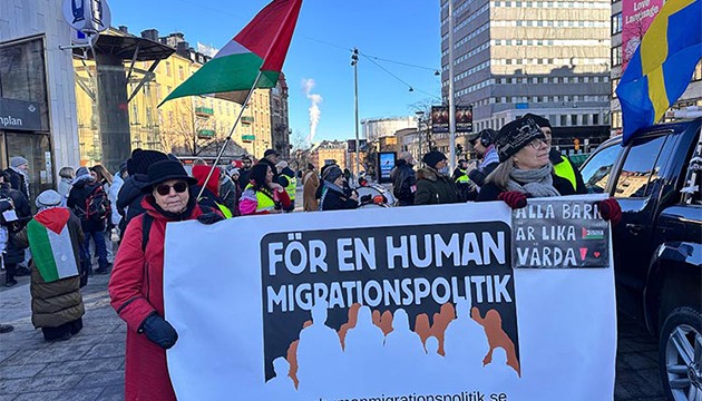 İsveç'te İsrail protestosu