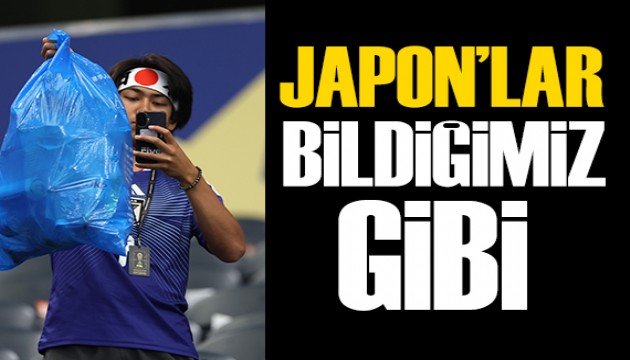 Japon taraftarlar yine bildiğimiz gibi