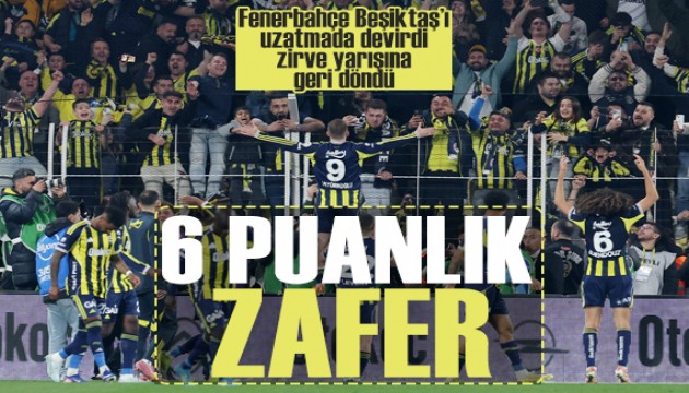 Derbide kazanan Fenerbahçe