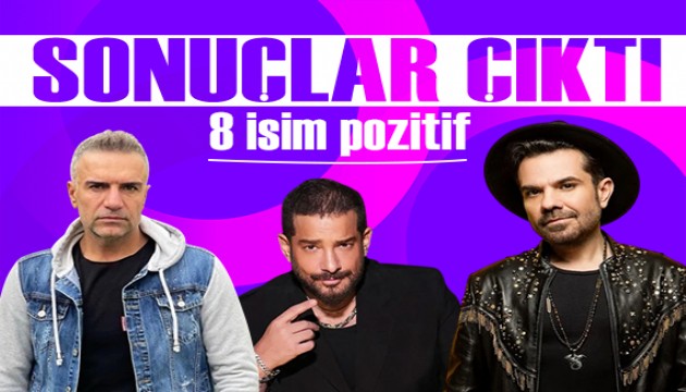 Ünlülerin test sonuçları belli oldu