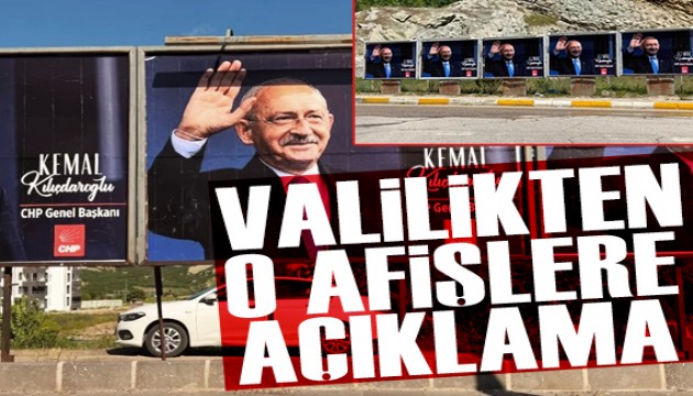 Şehrin her yeri Kılıçdaroğlu afişleriyle donatılmıştı: Valilikten açıklama geldi