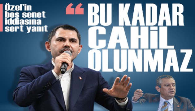 Murat Kurum'dan Özgür Özel'in 