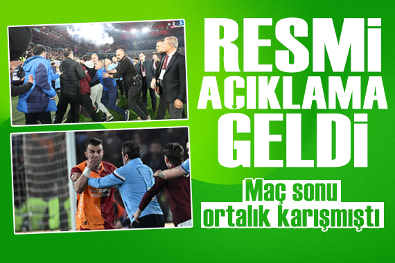 Trabzonspor'dan 'kavga' açıklaması