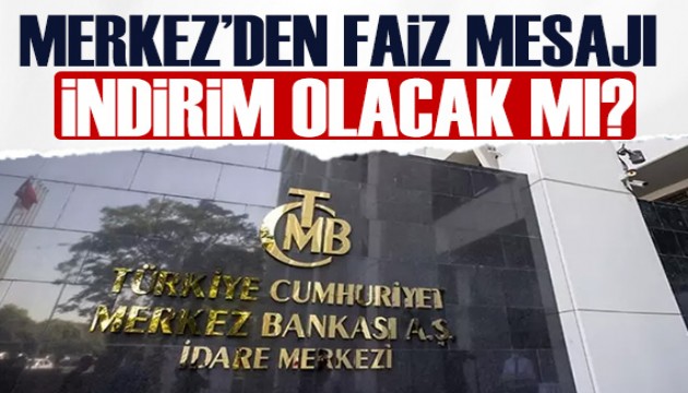Merkez Bankası'ndan faiz indirimi iddialarına cevap