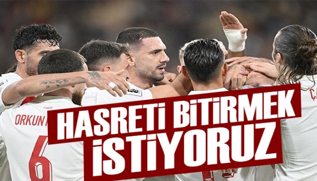 Hasreti bitirmek istiyoruz | Spor manşetleri