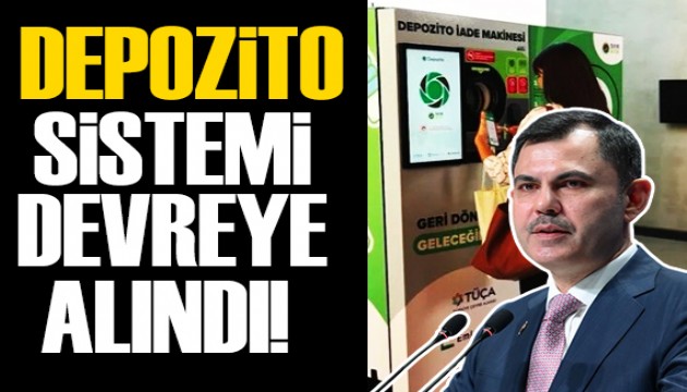 Depozitolu plastik sistemi devreye alındı