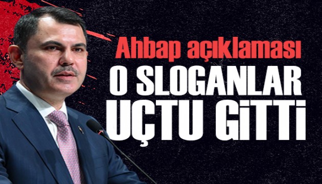 Murat Kurum'dan Ahbap açıklaması: Devlet nedir, ne değildir herkese gösterdik!