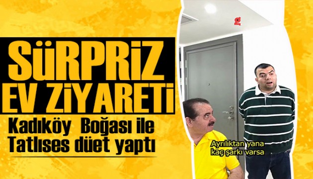 Kadıköy Boğası'ndan İbrahim Tatlıses'in evinde sürpriz performans