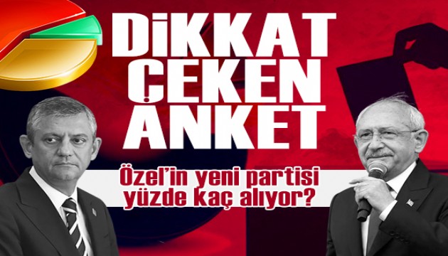 Dikkat çeken seçim anketi: Özgür Özel yeni parti kurarsa diye soruldu