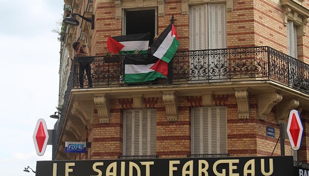 Paris'te Filistin protestoları
