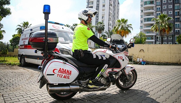 Motosikletli sağlık ekipleri hayat kurtarıyor