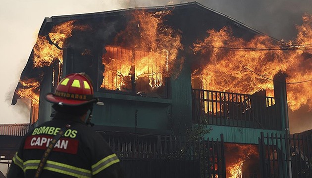 Şili'de yangın felaketi!