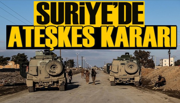 Suriye'de ateşkes kararı