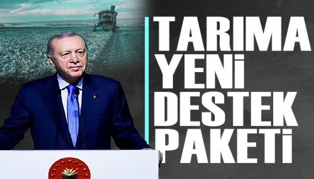 Cumhurbaşkanı Erdoğan çiftçilere yönelik yeni destek paketini açıkladı
