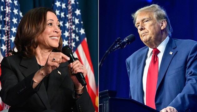 Anketlere göre Harris, Trump'ın önünde