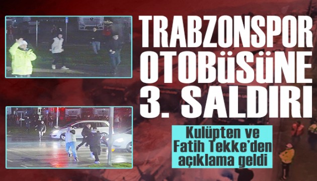 Trabzonspor takım otobüsüne saldırı