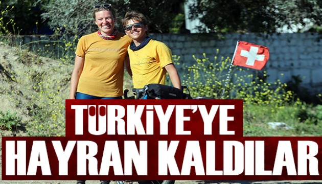 İsviçre'den bisikletle tura çıkan gençler Türkiye'ye hayran kaldı