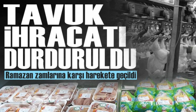 Tavuk ihracatı durduruldu