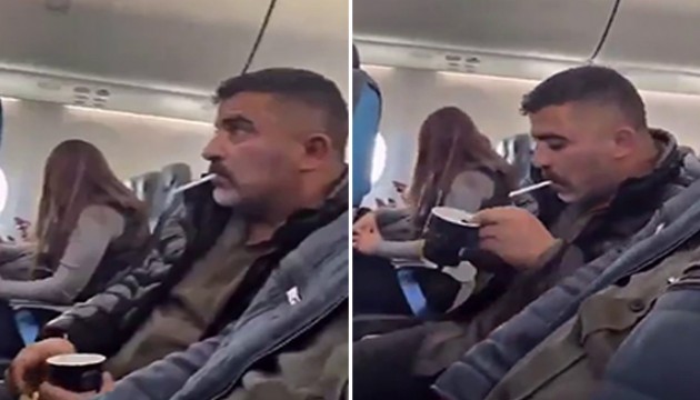 Uçakta sigara içip video çeken fenomen kara listeye alındı