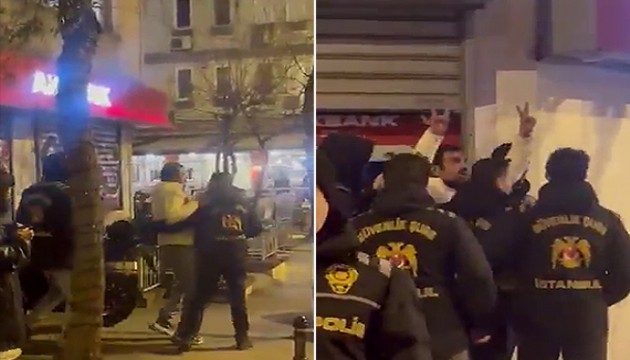 Oyuncu Ufuk Bayraktar, kadınların düzenlediği yürüyüşe müdahale etti