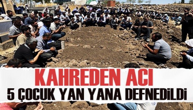 Şanlıurfa'da kahreden acı: 5 çocuk yan yana defnedildi