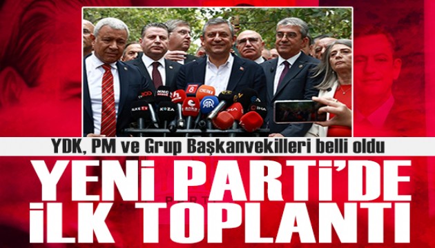 Yeni Parti'de, Parti Meclisi ve Yüksek Disiplin Kurulu'na seçilen isimler ve Grup Başkanvekilleri belli oldu
