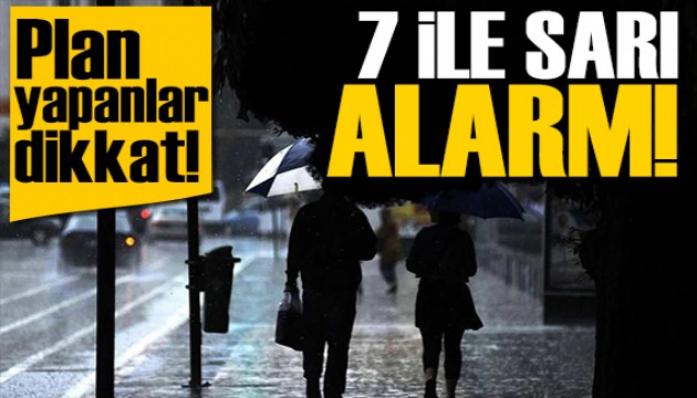 Meteoroloji'den kuvvetli yağış uyarısı: Sıcaklıklar düşecek