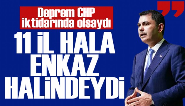 Bakan Kurum Konya'da konuştu: Deprem CHP iktidarında olsaydı 11 il hala enkaz halindeydi
