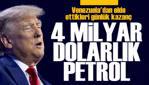 Trump'tan Venezuela açıklaması: 1 günde 4 milyar dolarlık petrol alıyoruz