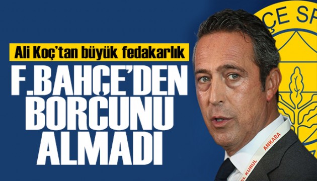 Ali Koç alacağı 3,5  milyar TL'yi hibe etti