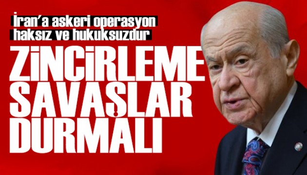 Bahçeli'den Orta Doğu tepkisi: Haydut İsrail tarafından yapıldı