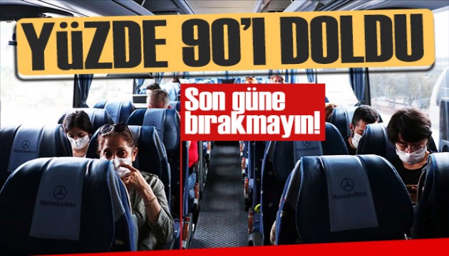 Şehirlerarası otobüslerde bayram yoğunluğu