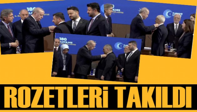 AK Parti'ye katıldılar! Mesut Özarslan, Rasim Arı ve Mehmet Özcan'a rozetleri takıldı