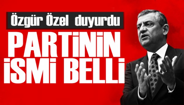 Özgür Özel'den yeni parti açıklaması: İsmi belli