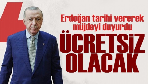 Cumhurbaşkanı Erdoğan İstanbul'da müjdeyi duyurdu: Havalimanı metrosu ücretsiz olacak