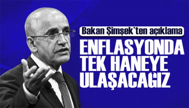 Bakan Şimşek'ten enflasyon açıklaması: Dezenflasyon programı devam edecek